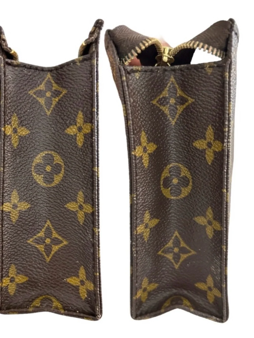 Vintage LOUIS VUITTON Monogram Toiletry 19 Pouch Clutch Bag Brown Authentic - Picture 4 of 9